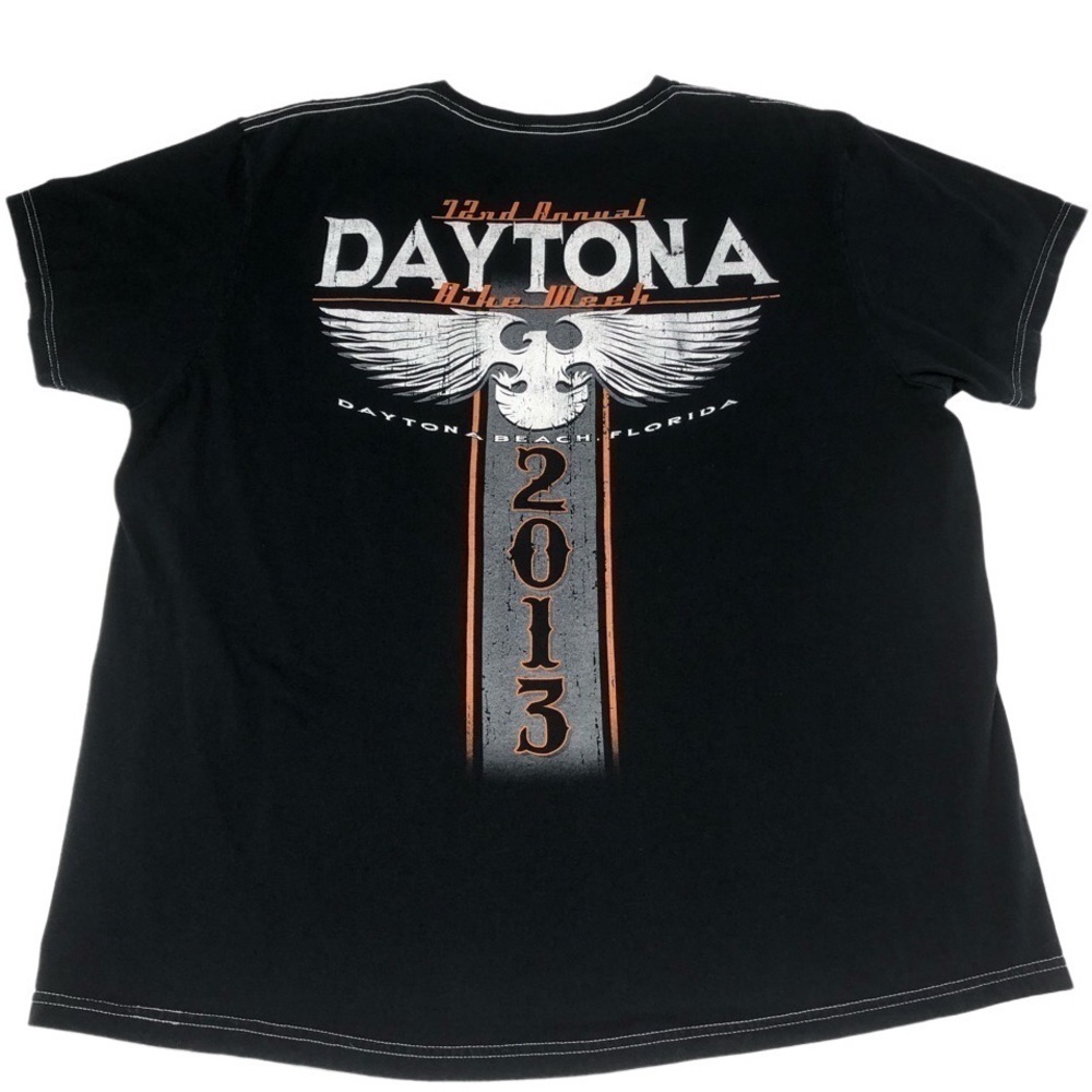 HARLEY DAVIDSON 2013 DAYTONA BEACH FLORIDA BIKE WEEK GRAPHIC T-SHIRT